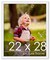 Classic Modern White Picture Frame - UV Acrylic, Foam Board Backing, Hanging Hardware